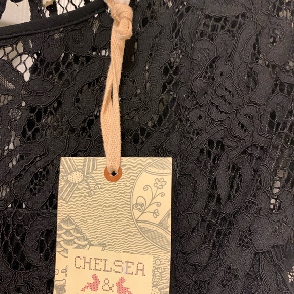 Black Chelsea & Violet Lace Jumpsuit. NWT/Size Small - Picture 5 of 5